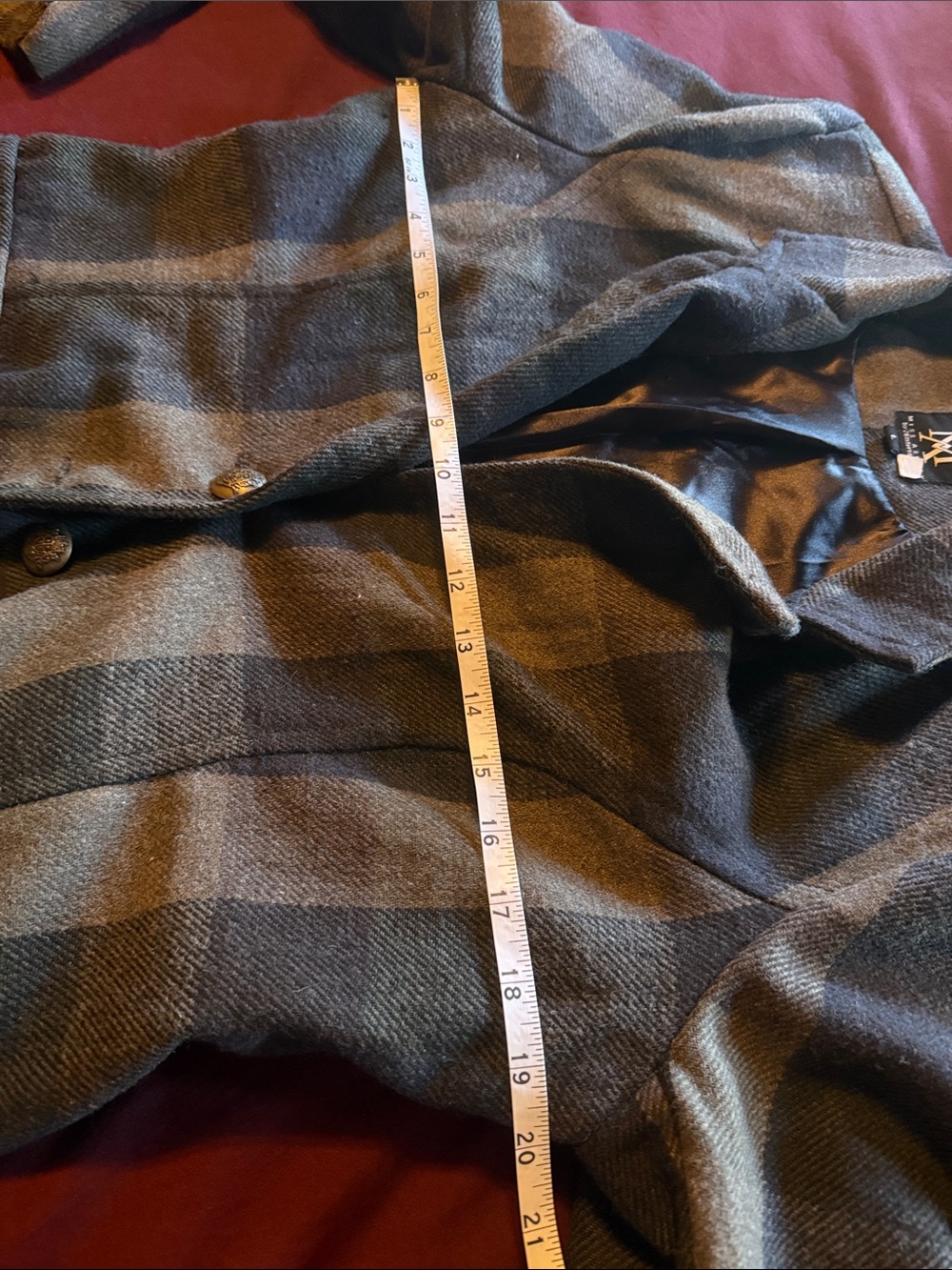 Womens Plaid Blazer Jacket - Picture 5 of 6